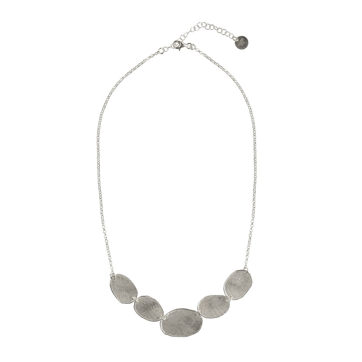 Colgante plata chapas maxi