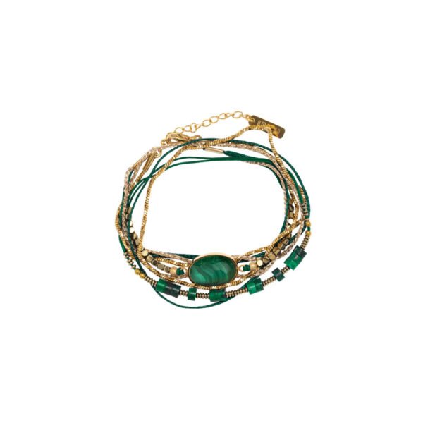 Pulsera piedra verde