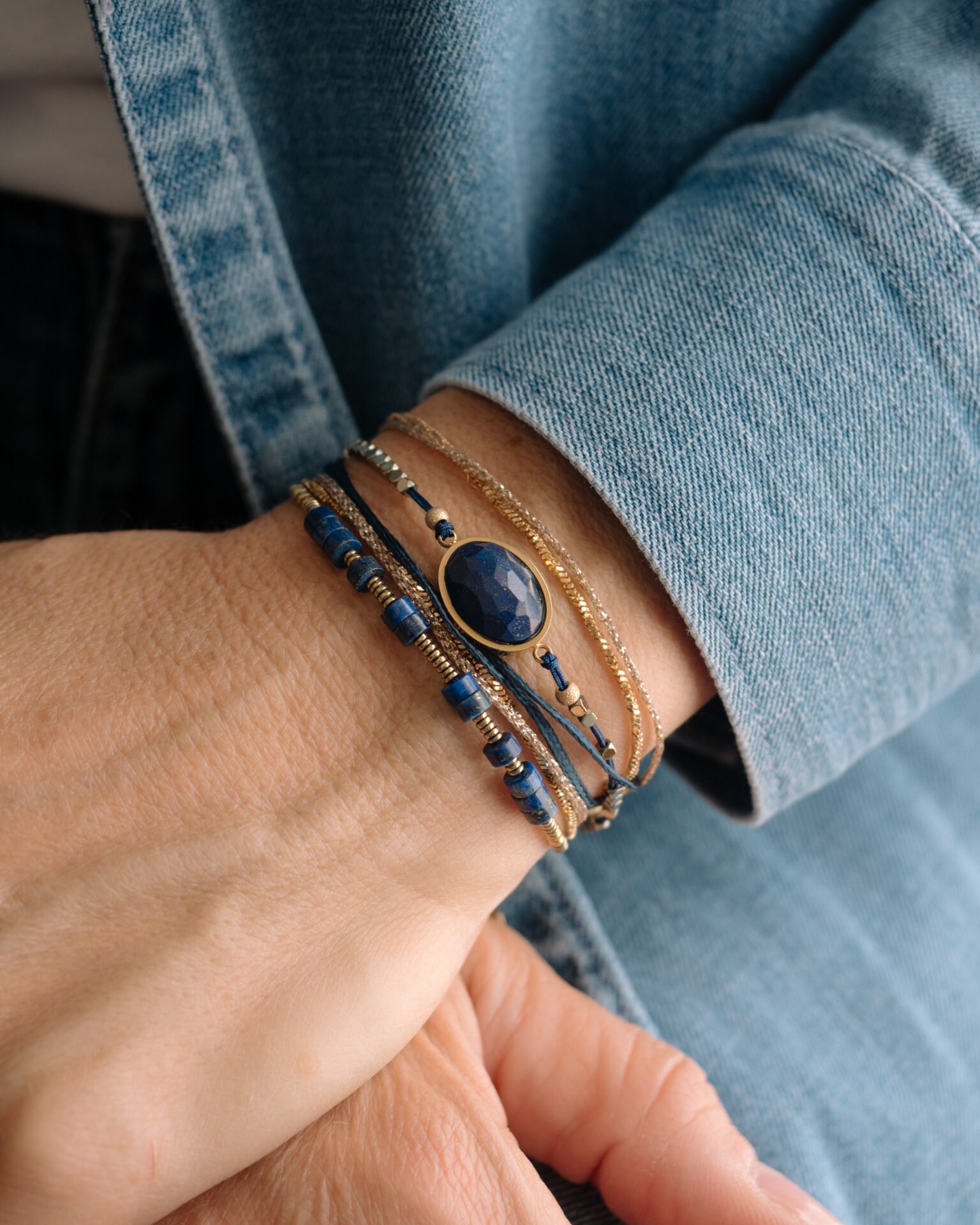 Pulsera piedra azul - Imagen 2