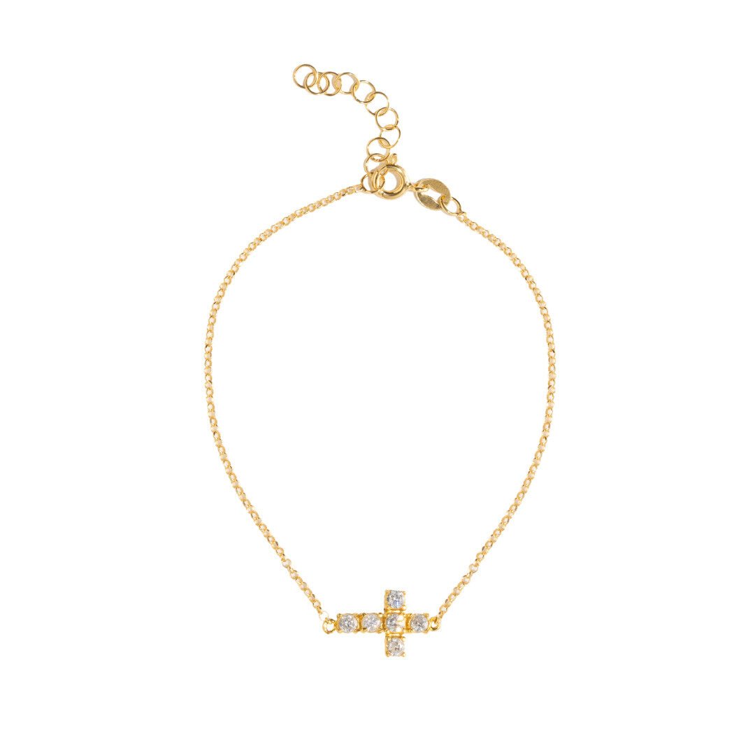 Pulsera Cruz Oro