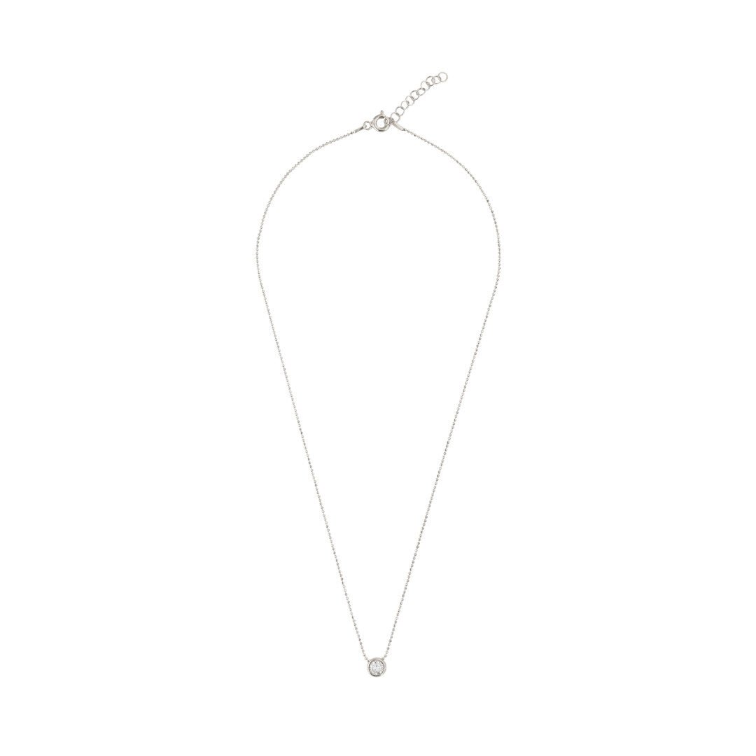 Colgante rosetón basic plata