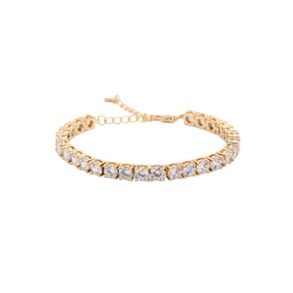 Pulsera semi riviere oro