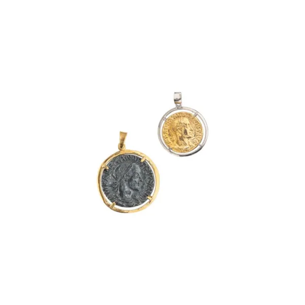Moneda vintage plata / oro pequeña