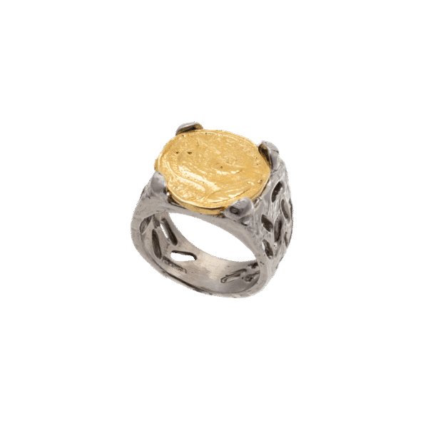 Anillo Sello Vintage Oro