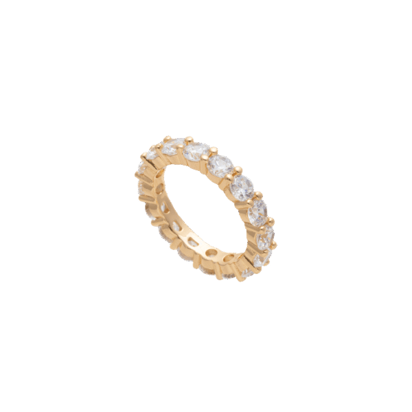 Alianza plata en oro XL