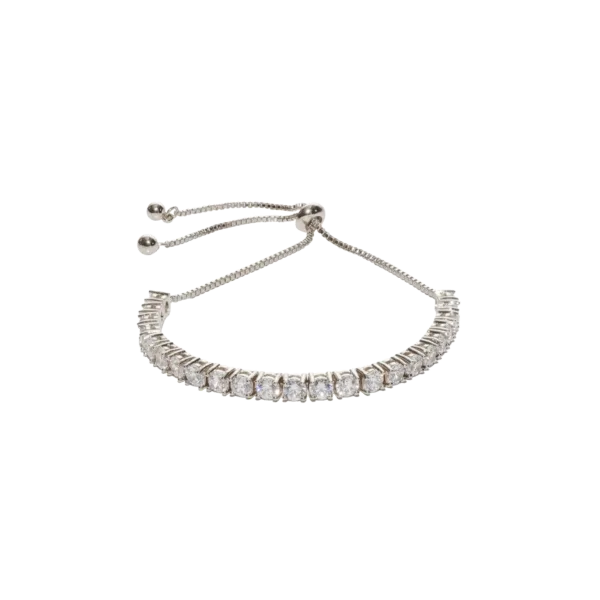 Pulsera semi riviere silver