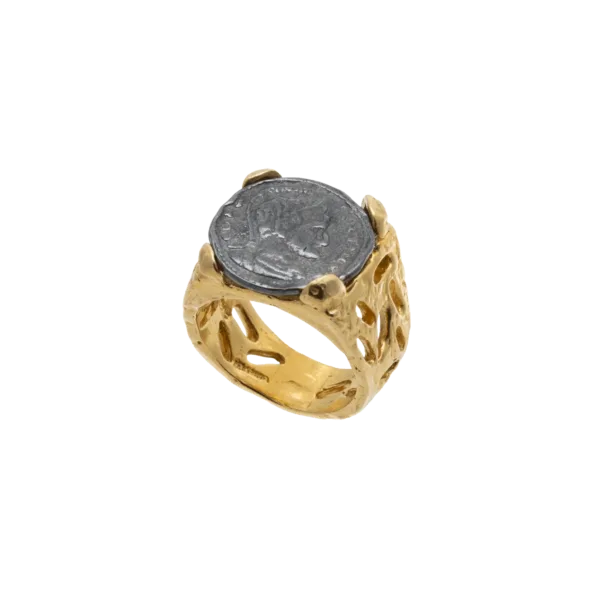 Anillo Sello Vintage Plata