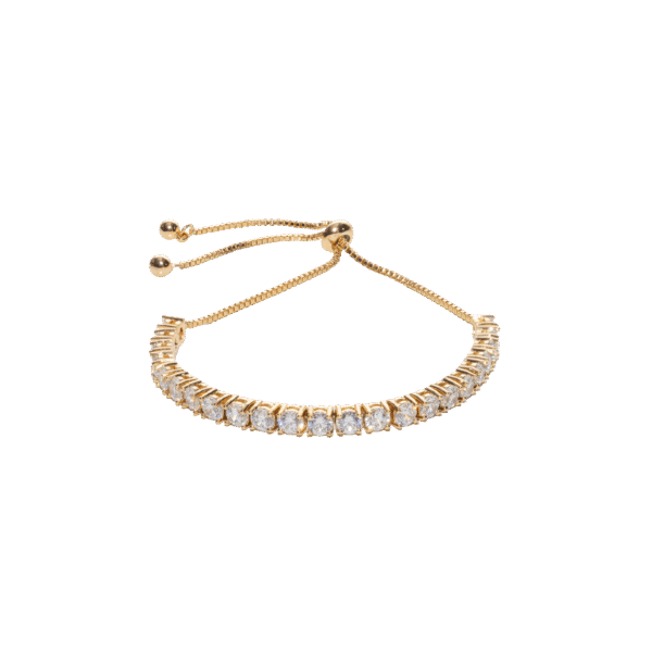 Pulsera semi riviere oro
