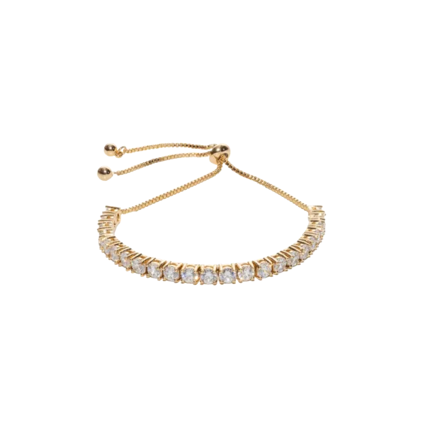 Pulsera semi riviere oro