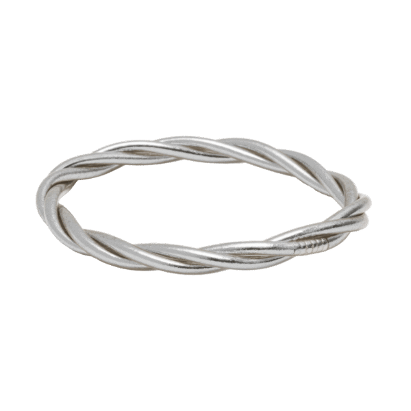 Pulsera Pan de oro torsión plata