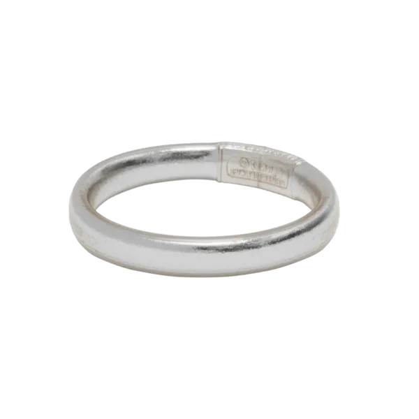 Pulsera Pan de oro ancha plateada